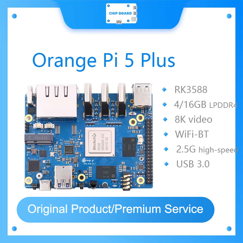 Orange Pi 5 Plus  Single Board - огляд і ціна Orange Pi 5 Plus 32Gb